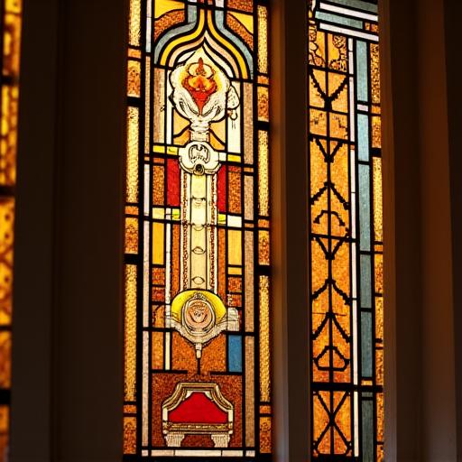 मंदिर स्टेन्ड ग्लास पुनःस्थापन